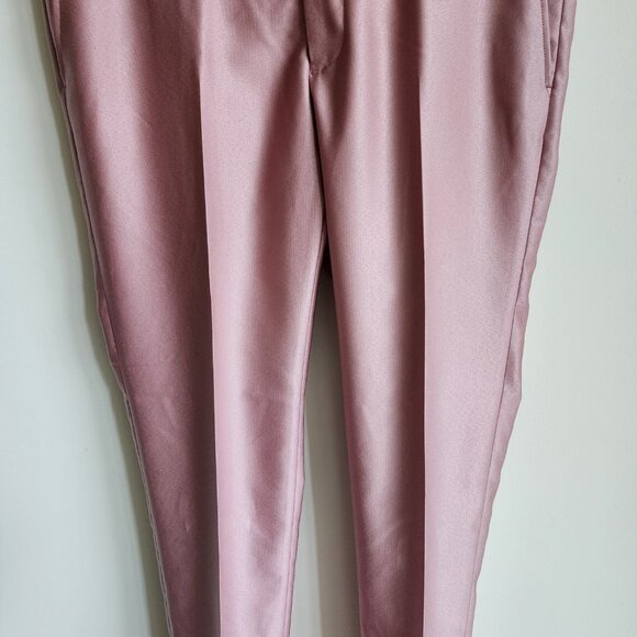 35x30 Pink Pants New Jos A Bank Skinny Fit Trouser Pant Polyester Nwt Mens Size - Picture 9 of 17